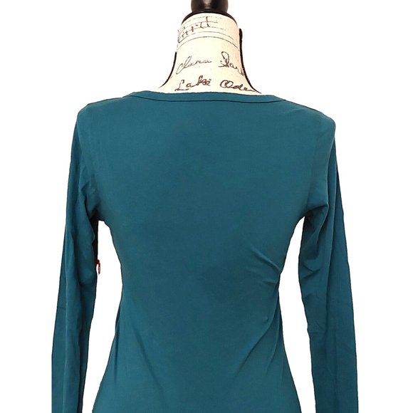 True Religion Brand Long Sleeve Signature Logo Cotton Henley Shirt Medium $78 - Picture 13 of 16